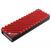 M.2 SSD NVMe Aluminum Heat Sink with Thermal Pad - Red